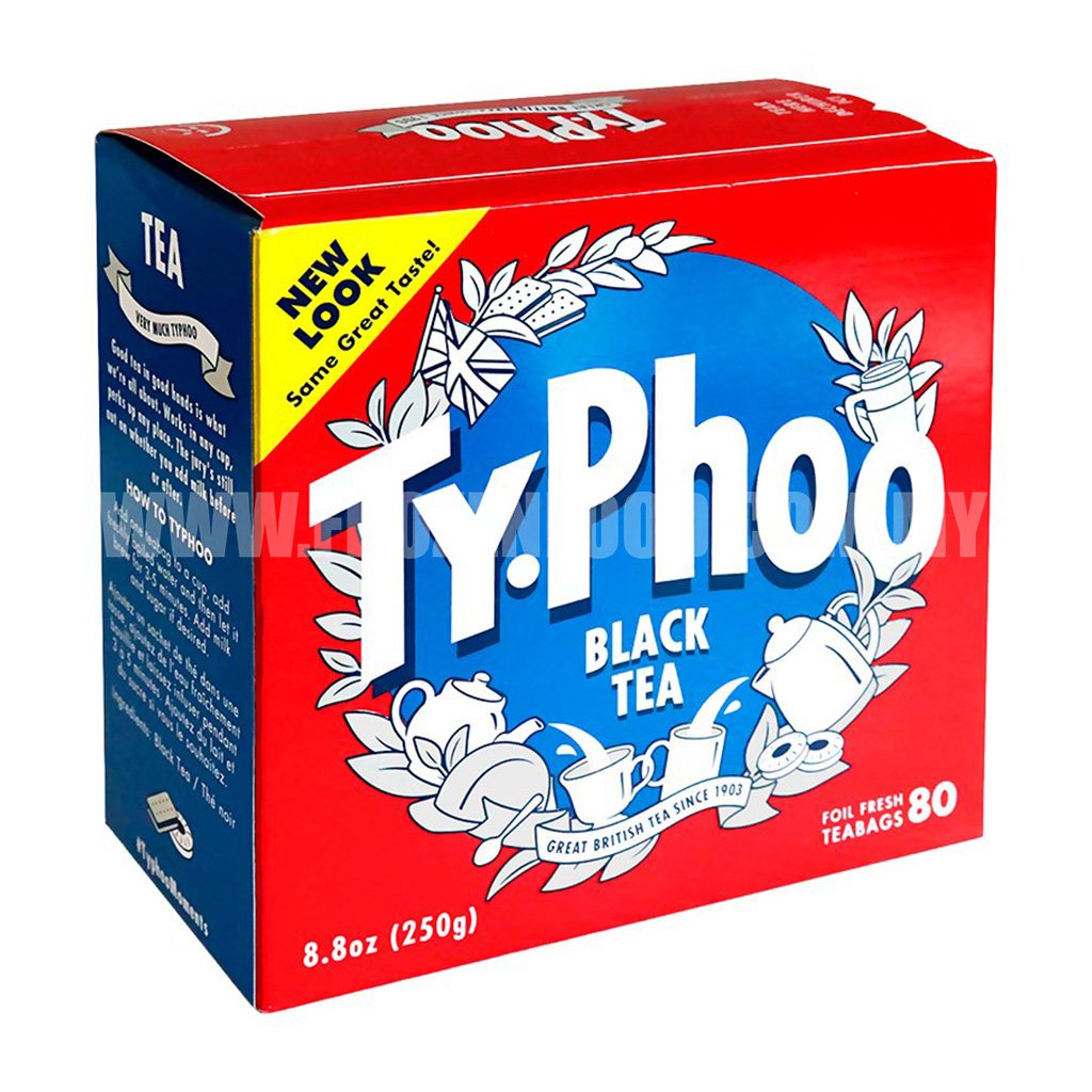 TYPHOO (80'S) ROUND TEA BAG BRITISH BLEND (250G) Frozen Food Delivery